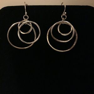Earrings with silver hooks